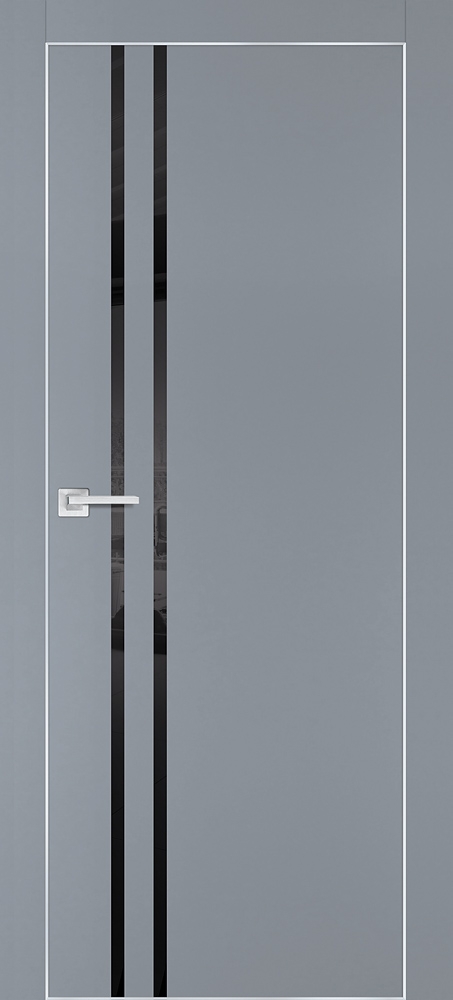 Фото Межкомнатная дверь PX-11  AL кромка с 4-х ст. Серый матовый