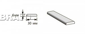 Товар Притворная планка 2000x30x6 BRK141